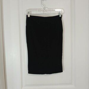 H&M Pencil Skirt Women’s Size S Black Knee Length Stretch Basic